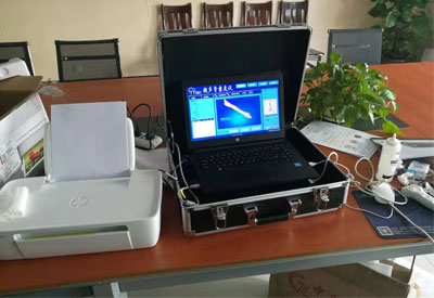 便携式51漫画网官网免费检测仪走进广西伊索投资管理有限公司